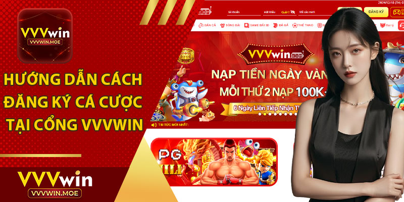 Hướng Dãn Cách Đăng Ký Cá Cược Tại Cổng VVVWIN